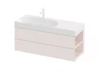 Alsó szekrény, Ravak SD Lite 120 fürdőszobai szekrény, alabaster pink, jobbos X000001896