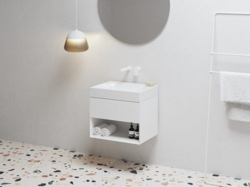 Alsó szekrény, Ravak SD Lite 60 fürdőszobai szekrény, fehér X000001855