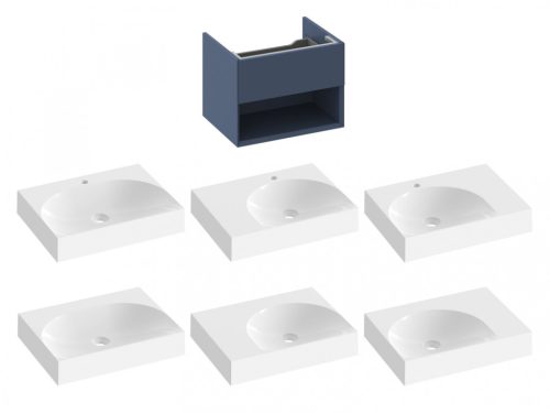 Alsó szekrény, Ravak SD Lite 60 fürdőszobai szekrény, deepsea blue X000001857