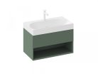 Alsó szekrény, Ravak SD Lite 80 fürdőszobai szekrény, grey green X000001864