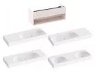 Alsó szekrény, Ravak SD Lite 120 fürdőszobai szekrény, alabaster pink X000001872