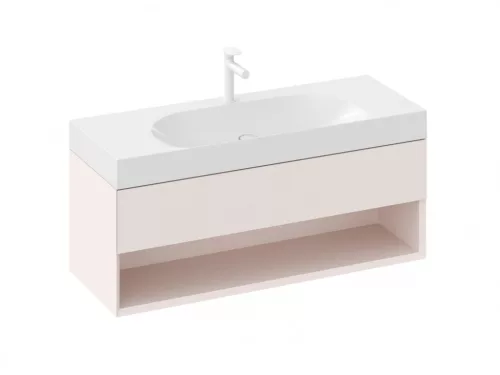 Alsó szekrény, Ravak SD Lite 120 fürdőszobai szekrény, alabaster pink X000001872