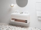 Alsó szekrény, Ravak SD Lite 120 fürdőszobai szekrény, alabaster pink X000001872