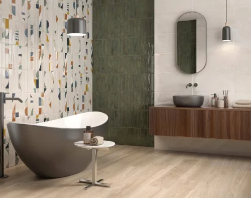 Dekorcsempe, Colorker Nuance Green Decor 29,5x59,5