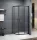 Zuhanykabin, Roltechnik Albis Black íves zuhanykabin, fekete 80x80 N0787