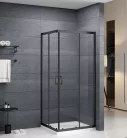 Zuhanykabin, Roltechnik Albis Black szögletes zuhanykabin, fekete 90x90 N0789