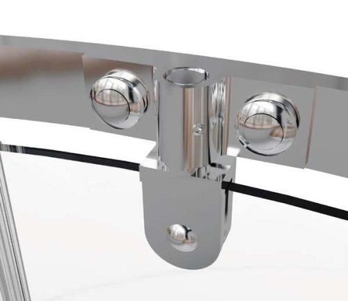 Zuhanykabin, Roltechnik Ardis íves zuhanykabin, brillant profil/pattern üveg, 90x90 N0799