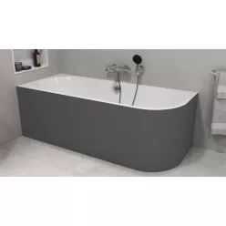   Kád, Sapho Polysan Viva L Monolith aszimmetrikus kád 170x75 fehér/carina 70119M.41