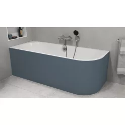  Kád, Sapho Polysan Viva L Monolith aszimmetrikus kád 170x75 fehér/siena 70119M.42