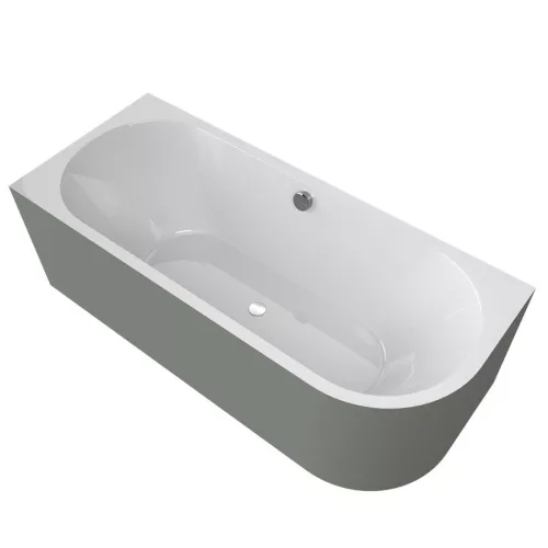 Kád, Sapho Polysan Viva L Monolith aszimmetrikus kád 170x75 fehér/verde 70119M.44