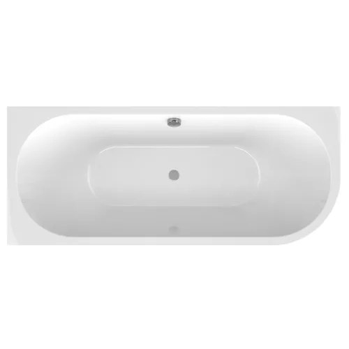 Kád, Sapho Polysan Viva L Monolith aszimmetrikus kád 170x75 fehér/verde 70119M.44