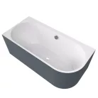 Kád, Sapho Polysan Astra L Monolith aszimmetrikus kád 160x75 fehér/siena 33611M.42