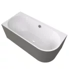 Kád, Sapho Polysan Astra L Monolith aszimmetrikus kád 160x75 fehér/agila 33611M.43