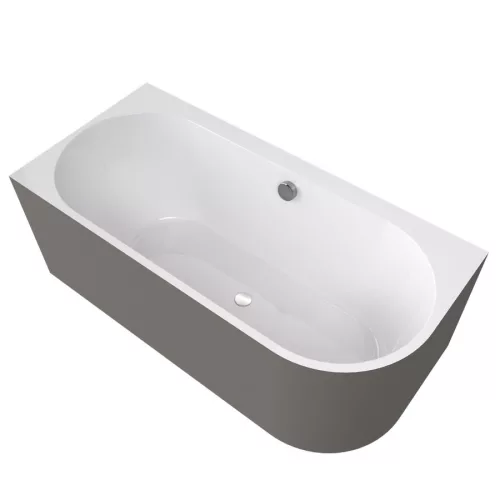 Kád, Sapho Polysan Astra L Monolith aszimmetrikus kád 160x75 fehér/agila 33611M.43