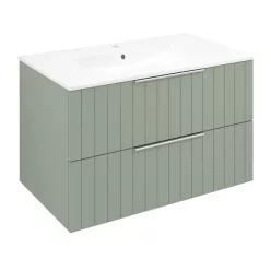   Alsó szekrény, Sapho Cirasa mosdótartó szekrény 2 fiókkal, 79,8x52x46 cm verde strip CR801-4444S