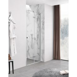 Zuhanyajtó, Aqualife SP-001 átlátszó üveg, 80x190