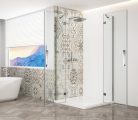 Zuhanykabin, Sapho Trinity Chrome szögletes zuhanykabin, átlátszó üveggel 100x100 GT2210-10C-CH
