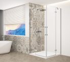 Zuhanykabin, Sapho Trinity Chrome szögletes zuhanykabin, átlátszó üveggel 110x110 GT2211-11C-CH