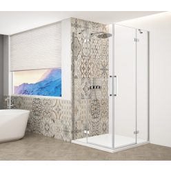   Zuhanykabin, Sapho Trinity Chrome szögletes zuhanykabin, átlátszó üveggel 110x110 GT2211-11C-CH
