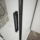 Zuhanykabin,Sapho Trinity Black szögletes zuhanykabin,matt üveg,jobbos 100x120 GT5612-10MR-B