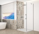 Zuhanykabin,Sapho Trinity Chrome szögletes zuhanykabin,átlátszó üveg,balos 80x120 GT5612-80CL-CH