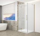Zuhanykabin,Sapho Trinity Gold Matt szögletes zuhanykabin,matt üveg,balos 80x120 GT5612-80ML-G