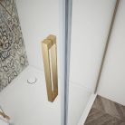 Zuhanykabin,Sapho Trinity Gold Matt szögletes zuhanykabin,matt üveg,balos 80x120 GT5612-80ML-G