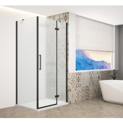   Zuhanykabin,Sapho Trinity Black szögletes zuhanykabin,matt üveg,jobbos 80x120 GT5612-80MR-B