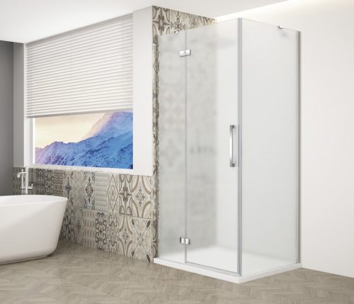 Zuhanykabin,Sapho Trinity Chrome szögletes zuhanykabin,matt üveg,balos 100x80 GT5680-10ML-CH