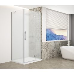  Zuhanykabin,Sapho Trinity Chrome szögletes zuhanykabin,matt üveg,jobbos 100x80 GT5680-10MR-CH