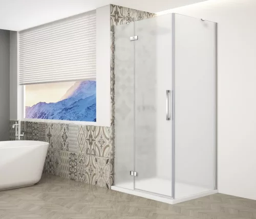 Zuhanykabin,Sapho Trinity Chrome szögletes zuhanykabin,matt üveg,balos 110x80 GT5680-11ML-CH