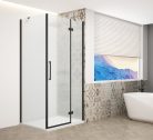 Zuhanykabin,Sapho Trinity Black szögletes zuhanykabin,matt üveg,jobbos 110x80 GT5680-11MR-B