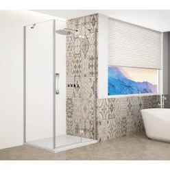   Zuhanykabin,Sapho Trinity Chrome szögletes zuhanykabin,átlátszó üveg,jobbos 120x80 GT5680-12CR-CH