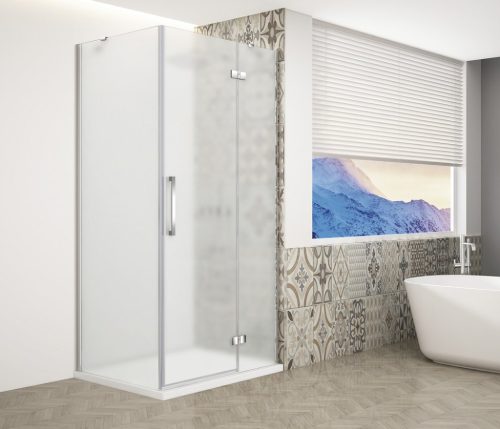 Zuhanykabin,Sapho Trinity Chrome szögletes zuhanykabin,matt üveg,jobbos 80x80 GT5680-80MR-CH