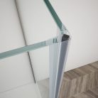 Zuhanykabin,Sapho Trinity Chrome szögletes zuhanykabin,matt üveg,jobbos 80x80 GT5680-80MR-CH