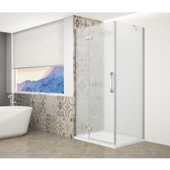   Zuhanykabin,Sapho Trinity Chrome szögletes zuhanykabin,matt üveg,balos 90x80 GT5680-90ML-CH
