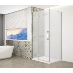   Zuhanykabin,Sapho Trinity Chrome szögletes zuhanykabin,matt üveg,balos 100x90 GT5690-10ML-CH