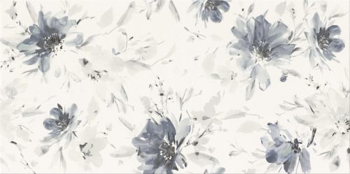 Dekorcsempe, Cersanit Floral Landscape White Inserto Micro 29,8X59,8 cm