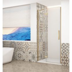   Zuhanyajtó, Sapho Trinity Gold zuhanyajtó 100 cm, átlátszó üveg, balos GT1210CL-G
