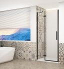 Zuhanyajtó, Sapho Trinity Black zuhanyajtó 110 cm, átlátszó üveg, balos GT1211CL-B