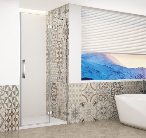 Zuhanyajtó, Sapho Trinity Chrome zuhanyajtó 110 cm, átlátszó üveg, jobbos GT1211CR-CH