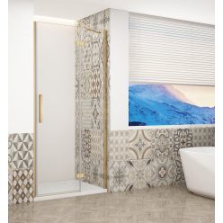   Zuhanyajtó, Sapho Trinity Gold zuhanyajtó 110 cm, átlátszó üveg, jobbos GT1211CR-G