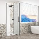 Zuhanyajtó, Sapho Trinity Black zuhanyajtó 120 cm, matt üveg, jobbos GT1212MR-B