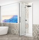 Zuhanyajtó, Sapho Trinity Black zuhanyajtó 80 cm, matt üveg, balos GT1280ML-B