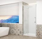 Zuhanyajtó, Sapho Trinity Chrome zuhanyajtó 80 cm, matt üveg, balos GT1280ML-CH