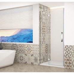   Zuhanyajtó, Sapho Trinity Chrome zuhanyajtó 90 cm, átlátszó üveg, balos GT1290CL-CH