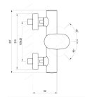 Zuhany csaptelep, Ravak Spring SG 032.00CR zuhany csaptelep zuhanyszett nélkül, króm X070530