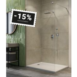 Walk-in, H2O walk-in zuhanyfal króm profillal 100 cm
