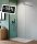 Walk-in, H2O walk-in zuhanyfal fekete profillal 90 cm