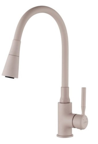 Mosogató csaptelep, Invena Hula Plus álló, flexibilis kifolyócsővel, bézs BZ-85-P03-L